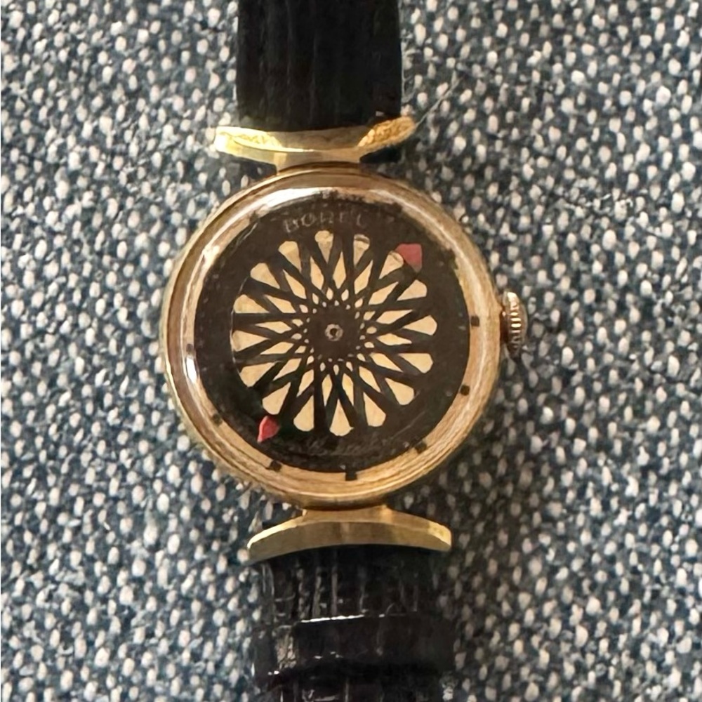 Ernest Borel Vintage 60s Moving Kaleidoscope Cocktail Watch Women’s works well